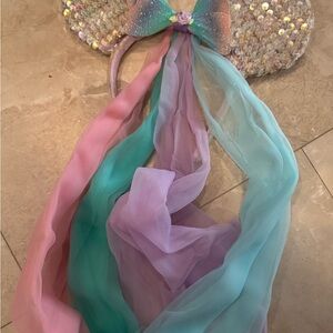 Disney Colorful Sequin Butterfly Wings with Flowing Tails